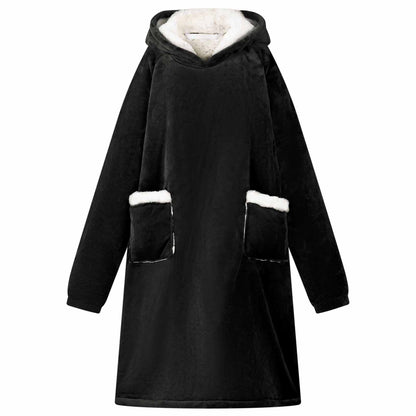 Deken Hoodie Fleece En Flanel
