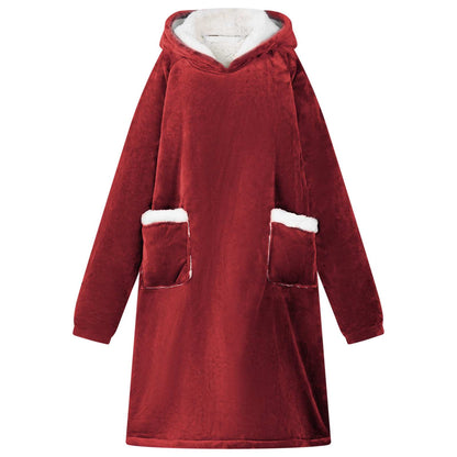 Deken Hoodie Fleece En Flanel