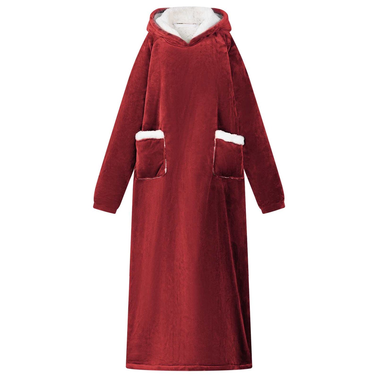 Deken Hoodie Fleece En Flanel