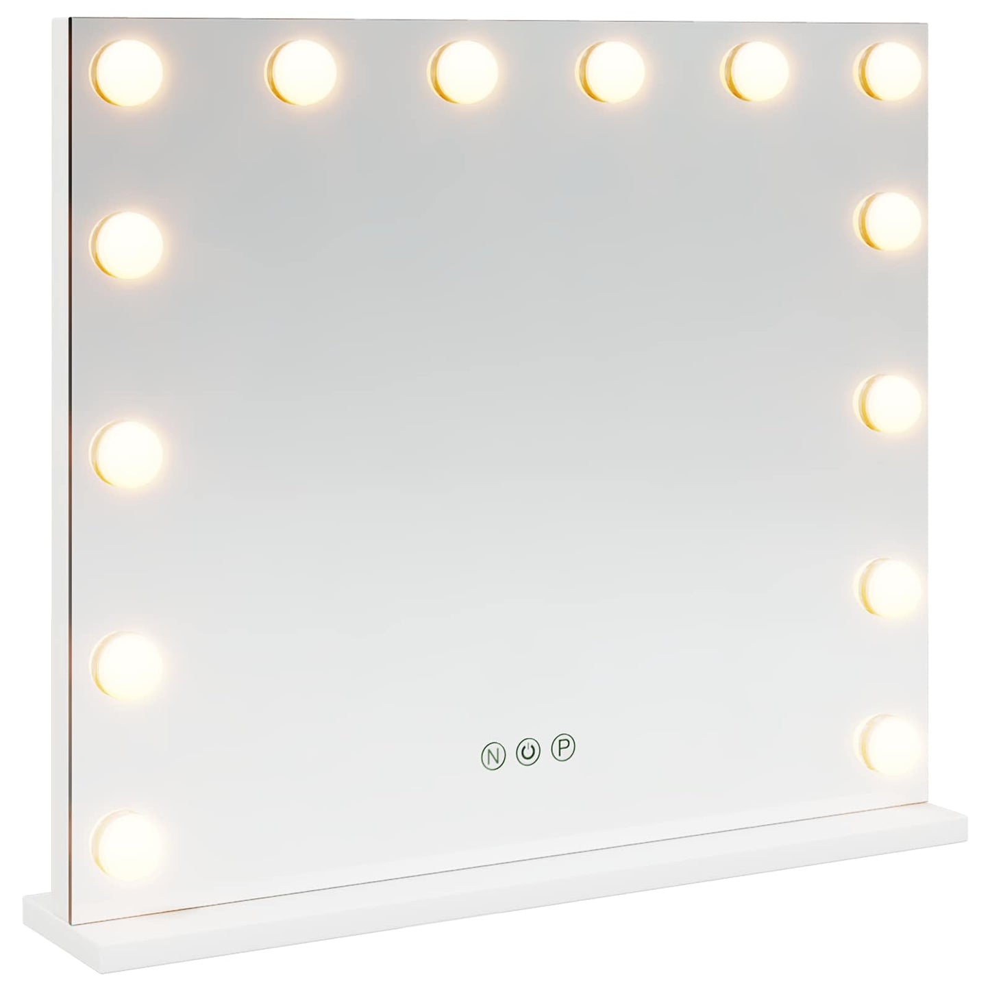 Led Make-Up Spiegel Wit 50 X 10 X 44 Cm Glas En Staal