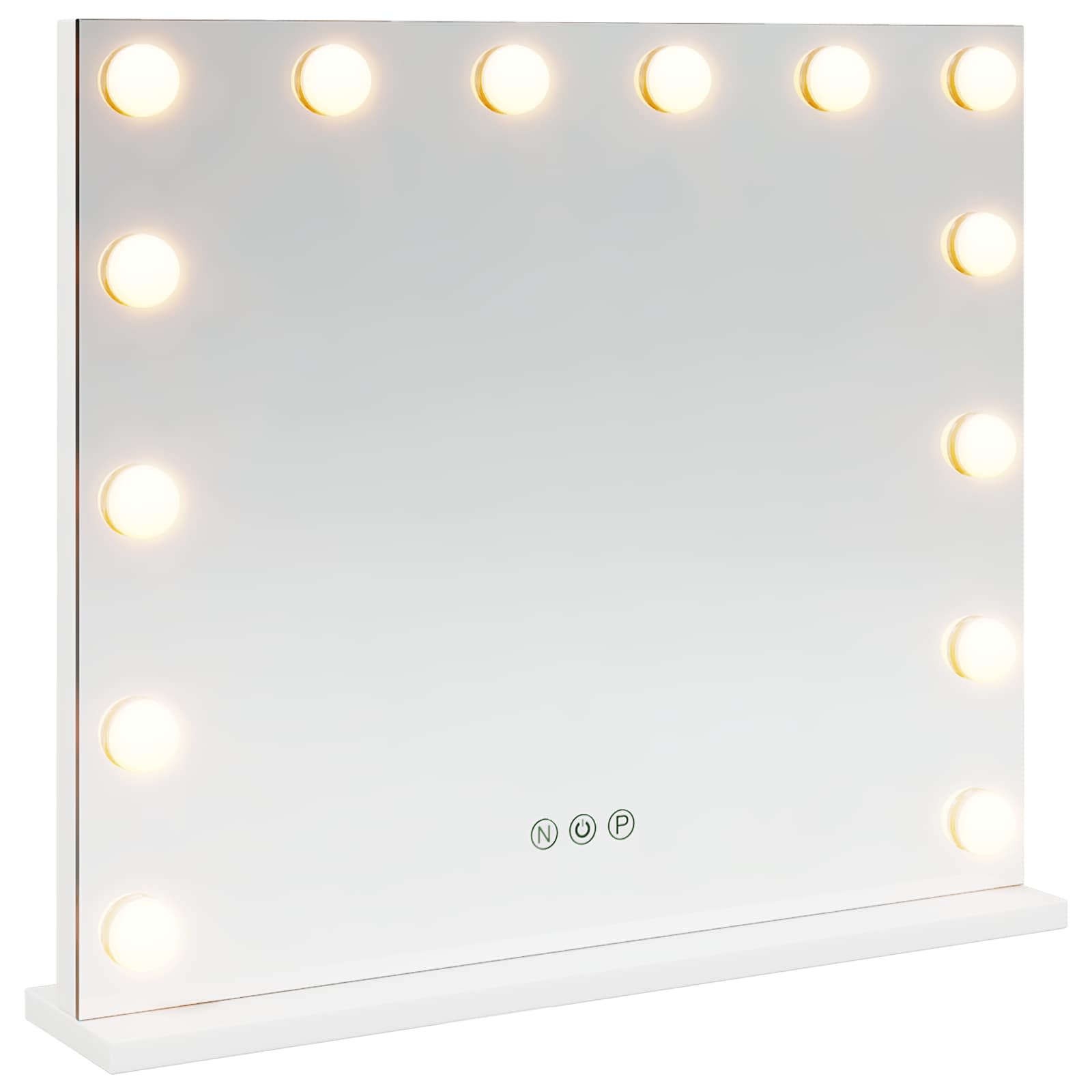 Led Make-Up Spiegel Wit 50 X 10 X 44 Cm Glas En Staal
