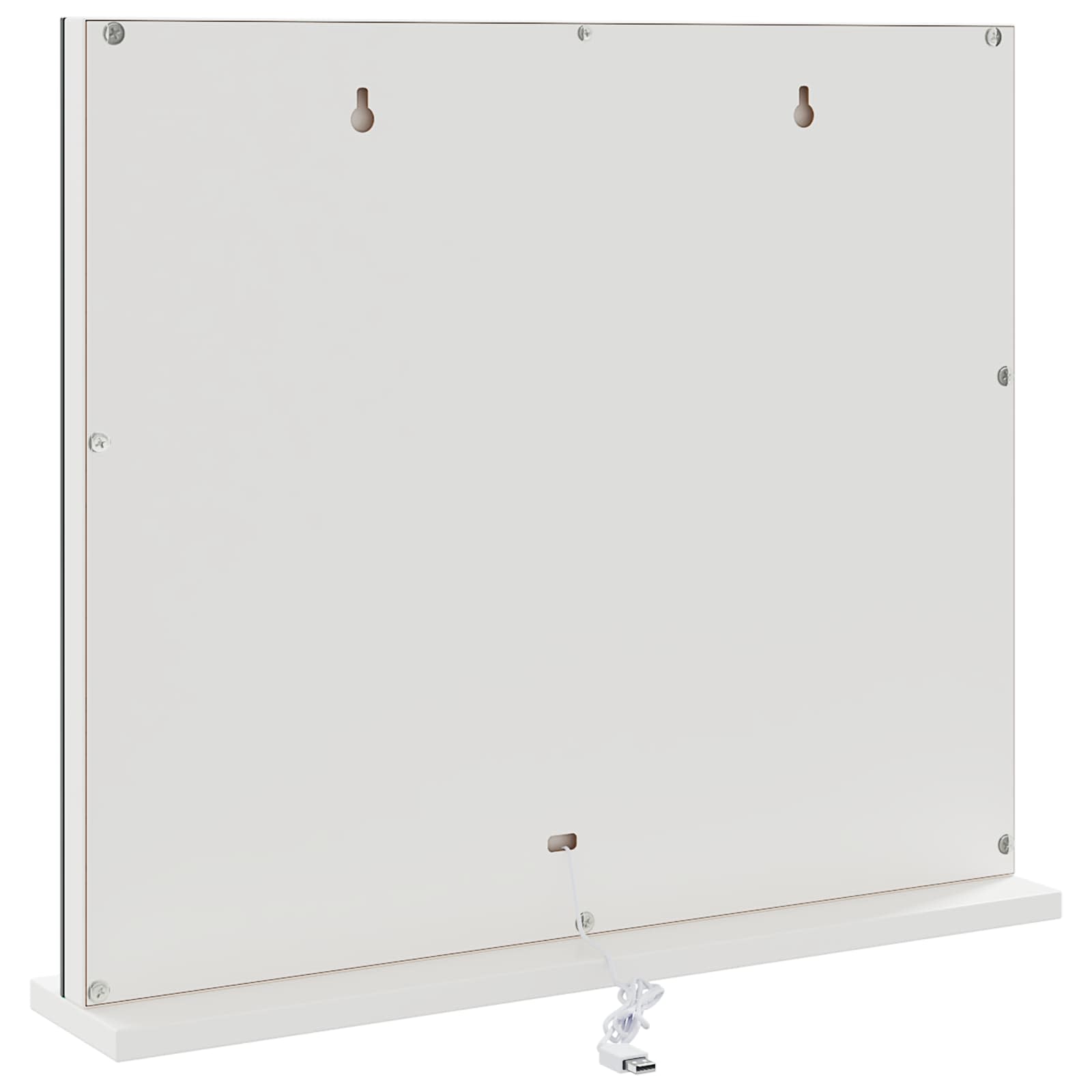 Led Make-Up Spiegel Wit 50 X 10 X 44 Cm Glas En Staal