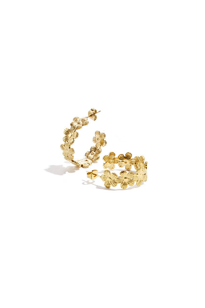 Elegant Flower Hoop Earrings for All Occasions