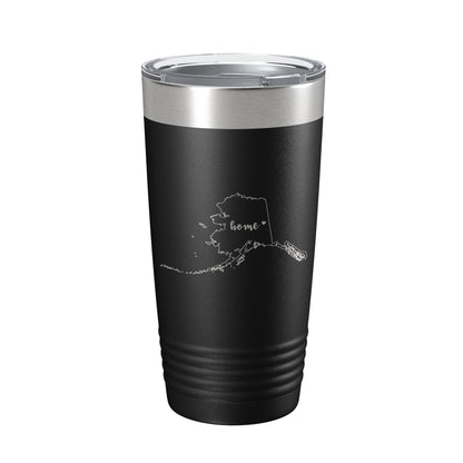 Alaska Home State Laser Engraved Tumbler 20 oz