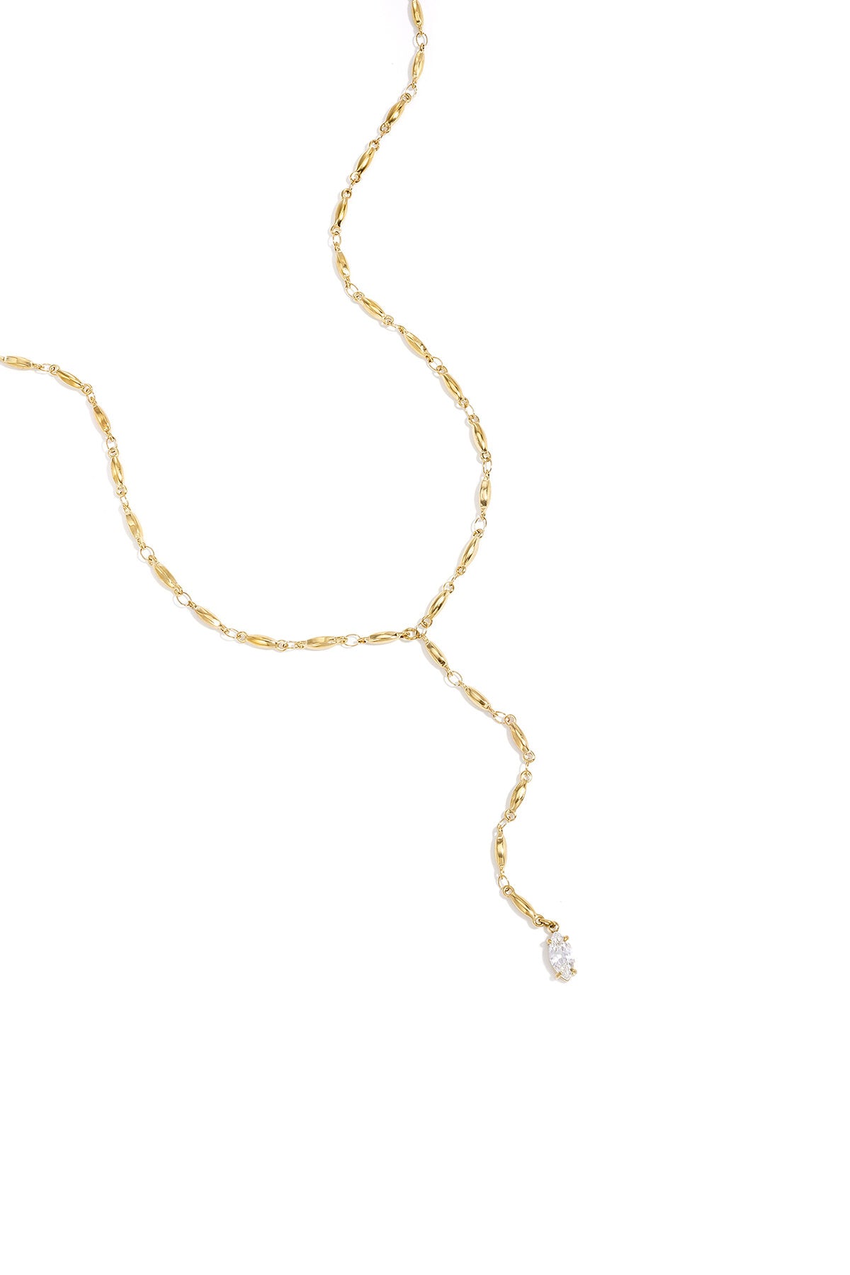 Necklace with hanging Rhinestone