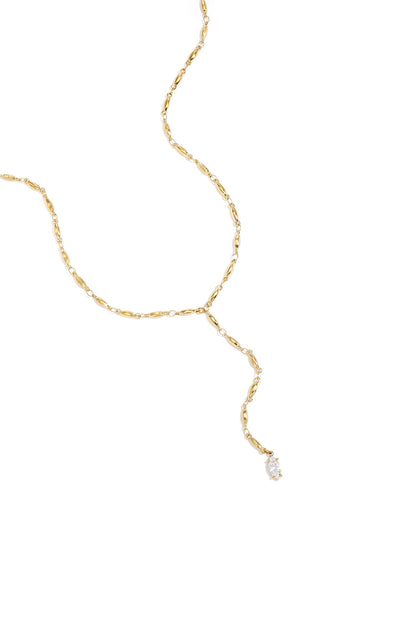 Necklace with hanging Rhinestone