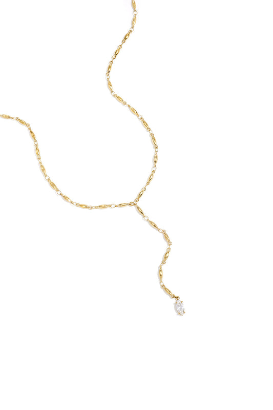 Necklace with hanging Rhinestone