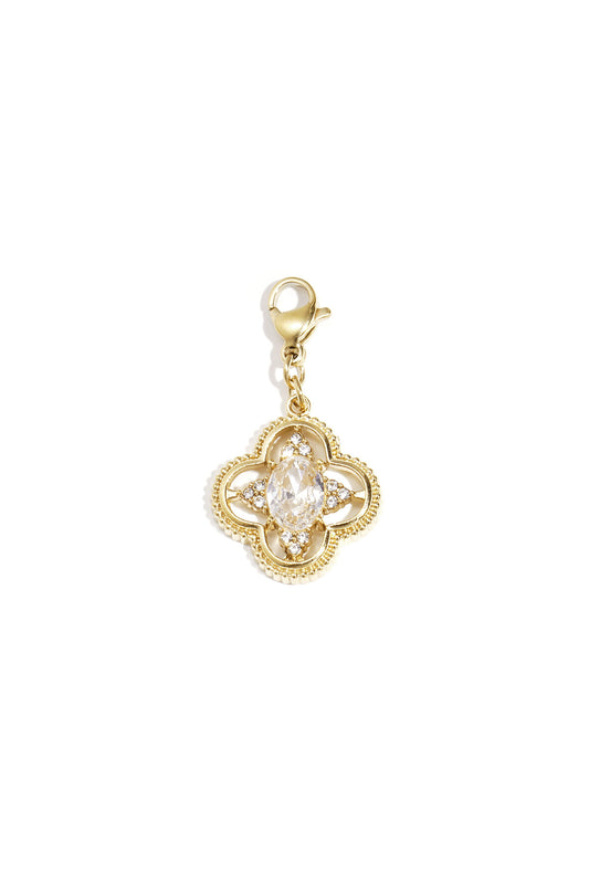 Clover jewelry charm with stones DIY