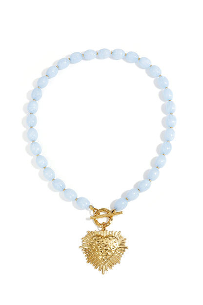 Chic Heart Beaded Necklace for Spring/Summer