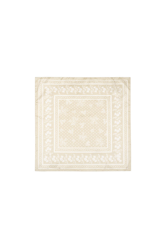 Elegant Beige Polka Dot Summer Scarf for Women