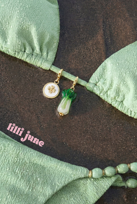 Jewelry charm celery DIY