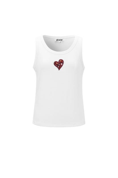 Gimme Soft Knitted Heart Tank Top - Perfect for All Fits