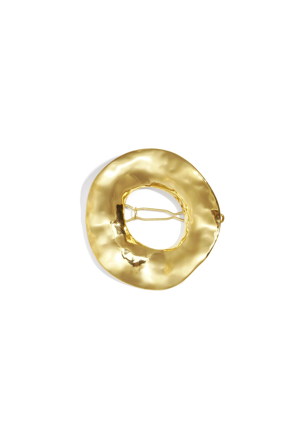 Stylish Gold Circle Brooch - Perfect for Everyday Wear