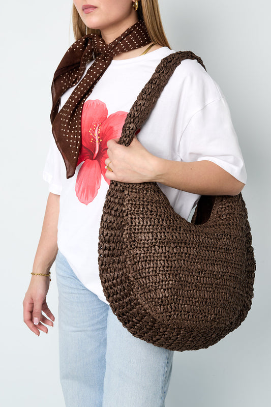 Beach Bags Solid Color Vacation Paper Daily Accessories