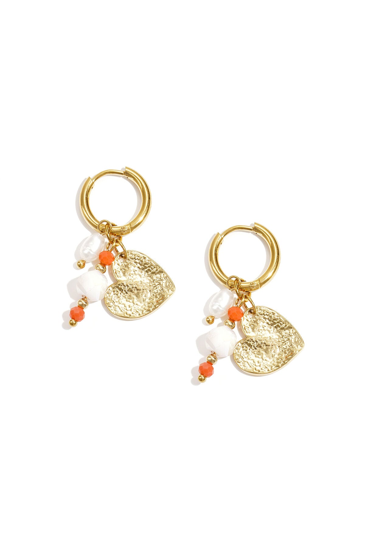 Stylish Heart-Shaped Beads Earrings for Women