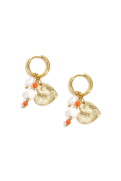 Stylish Heart-Shaped Beads Earrings for Women