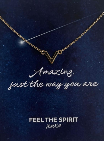 Ketting V Goldplated XN004G-1