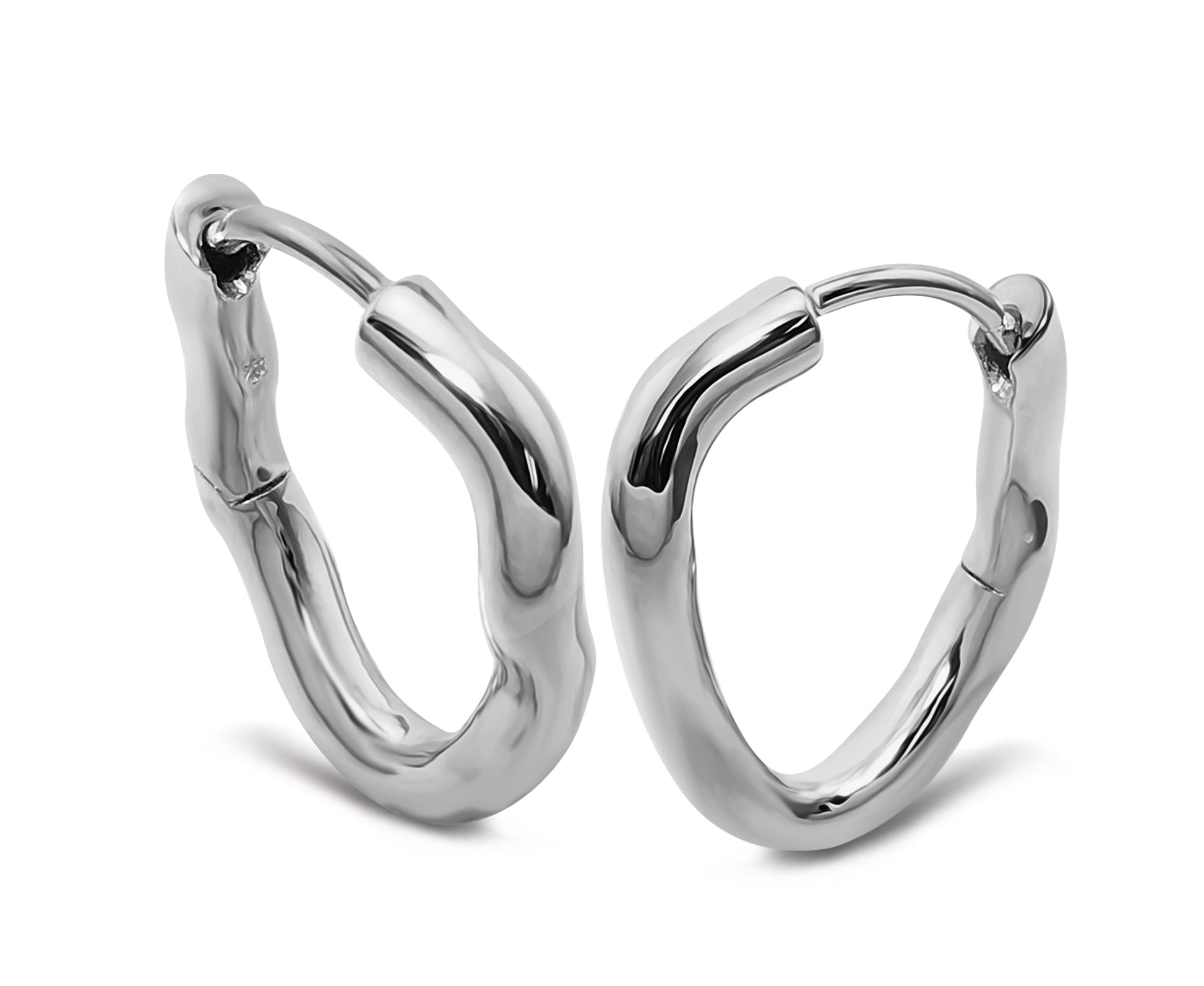 Jwls4u Oorringen Twist Zilver JE045S-0