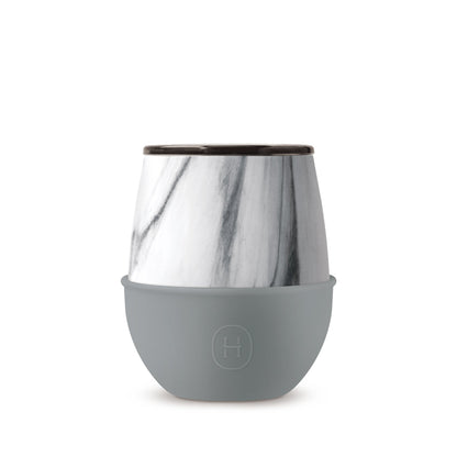 White Marble Tumbler-Fjord 8 OZ