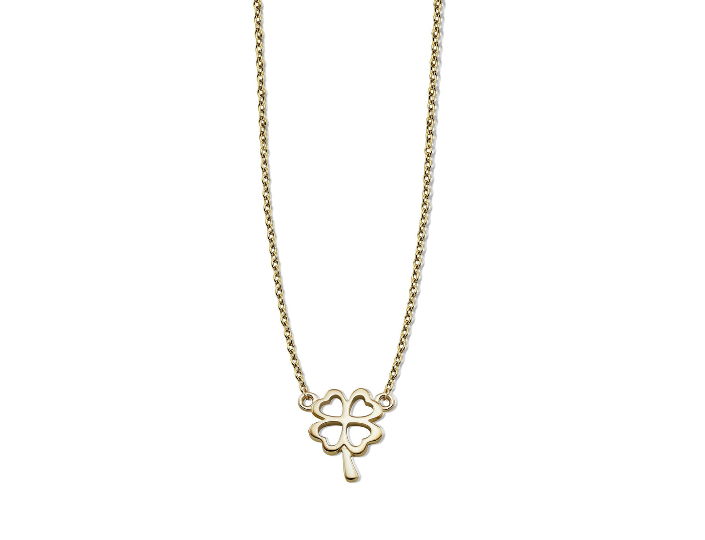 Ketting Klavertje Vier Goudkleur XN002G-0
