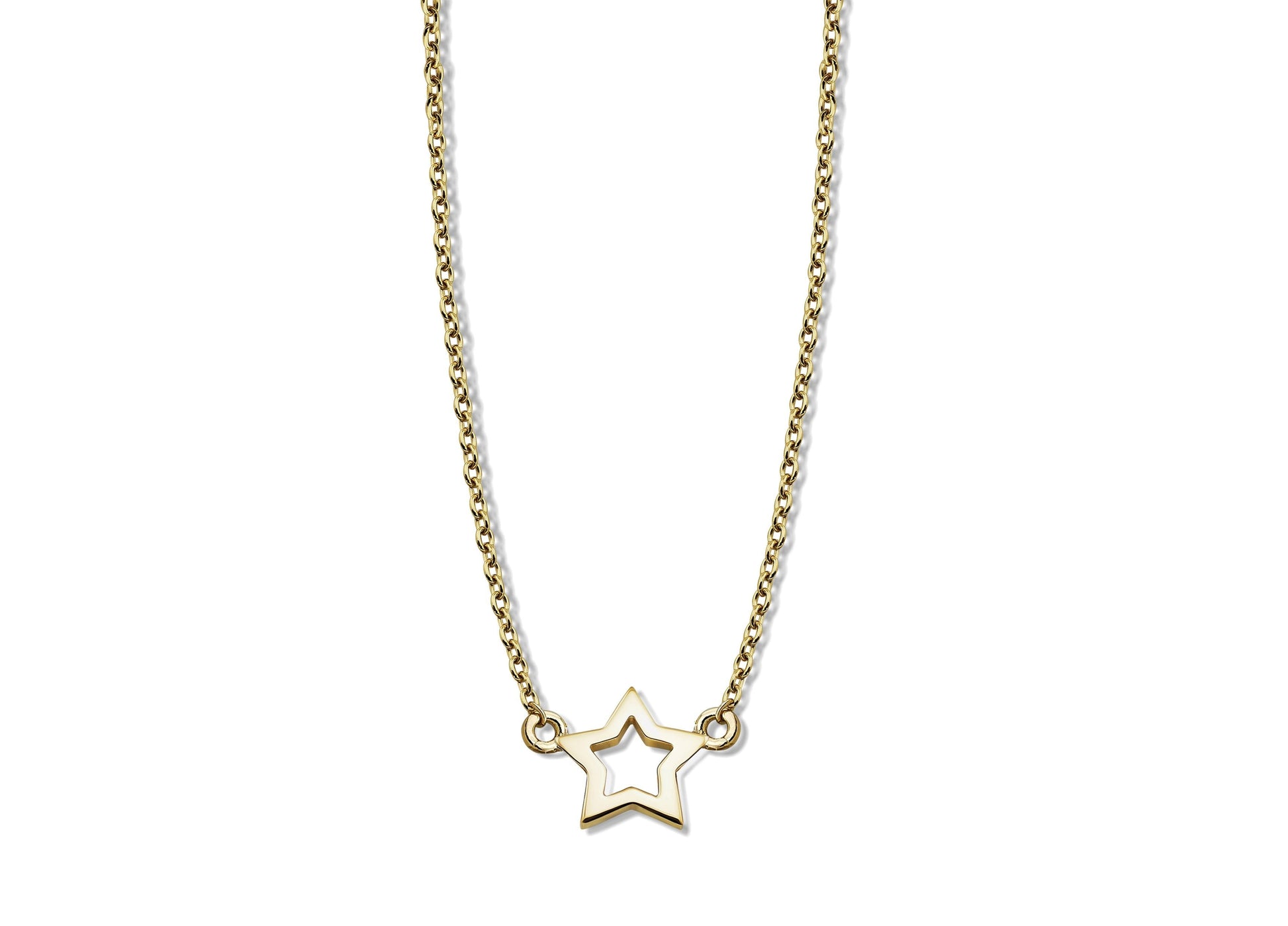 Ketting met Open Ster Goudkleur XN003G-0