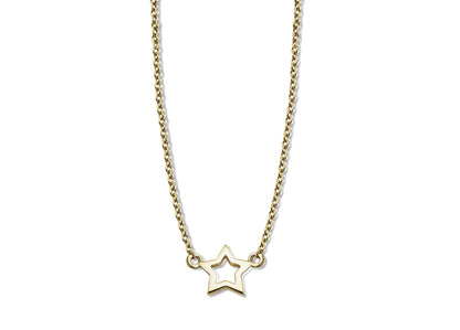 Ketting met Open Ster Goudkleur XN003G-0