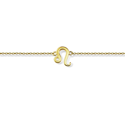 Leeuw Armband Gold-Plated Zodiac ZB008G Jwls4u-0
