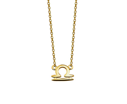 Weegschaal Ketting Goudkleur Zodiac ZN010G Jwls4u-0