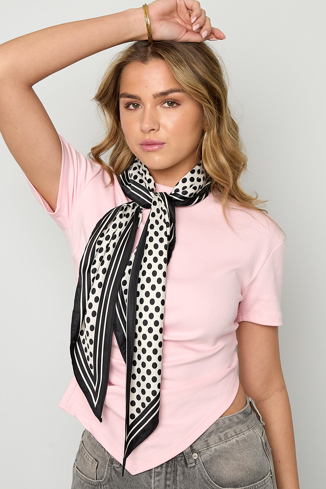 Chic Polka Dot Summer Scarf for Women