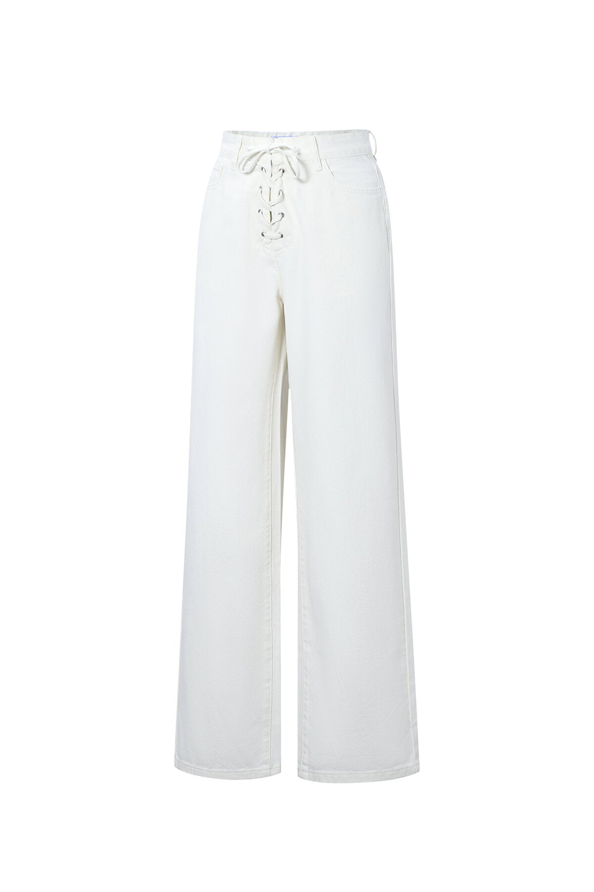 Lace Up Denim Jeans