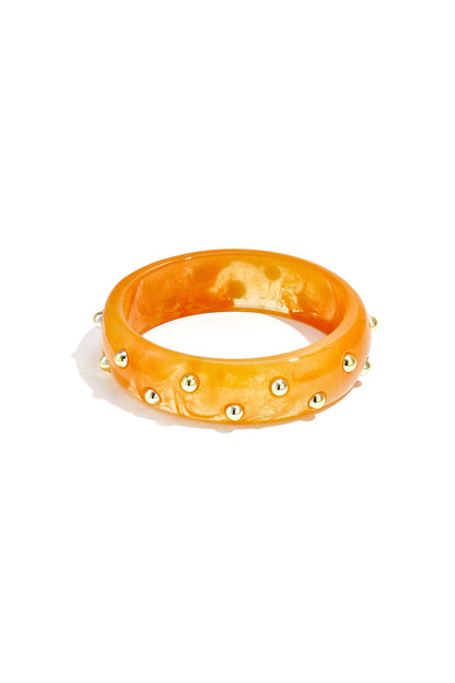 Chic Resin Bangle for Spring/Summer Elegance