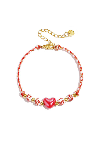 Charming Heart Beaded Bracelet for Spring/Summer