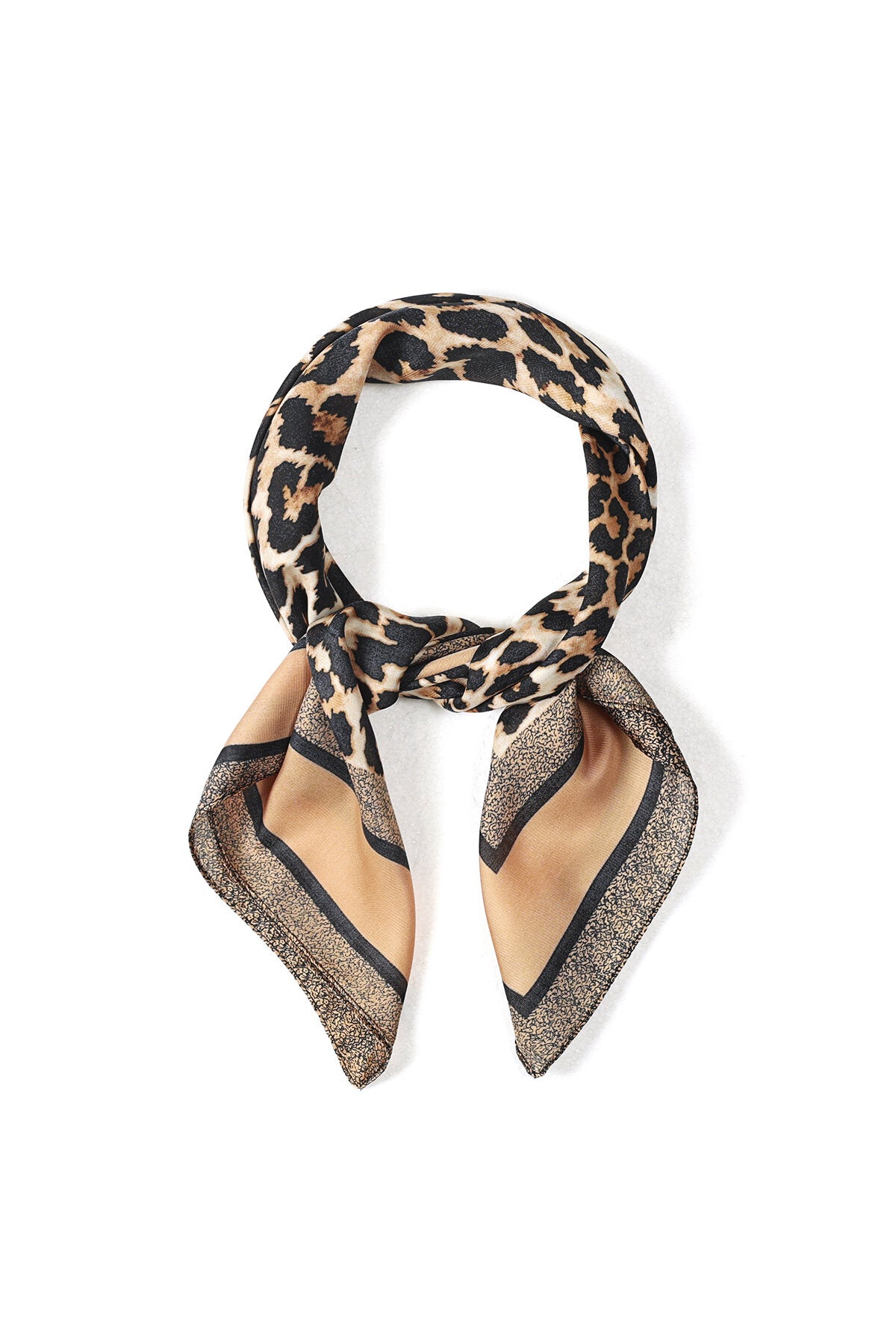 Stylish Brown Animal Print Summer Scarf for Women