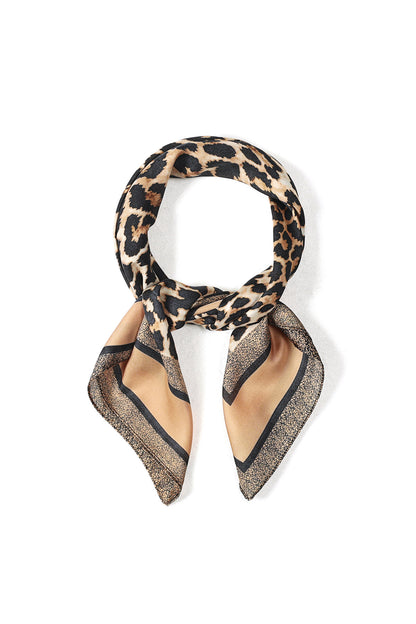 Stylish Brown Animal Print Summer Scarf for Women