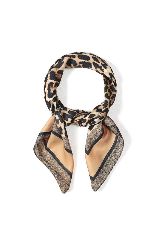 Stylish Brown Animal Print Summer Scarf for Women