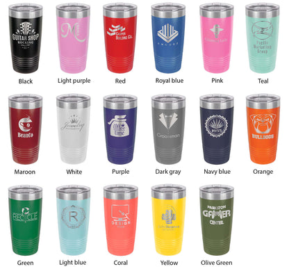 Ohio Home State Laser Engraved Tumbler 20 oz
