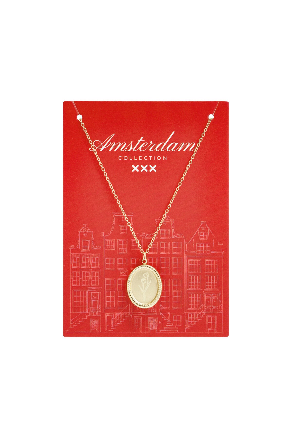 Tulip Blossom Stainless Steel Necklace
