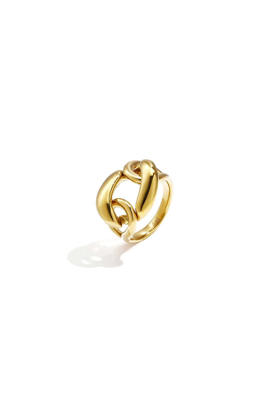 Statement ring with large link