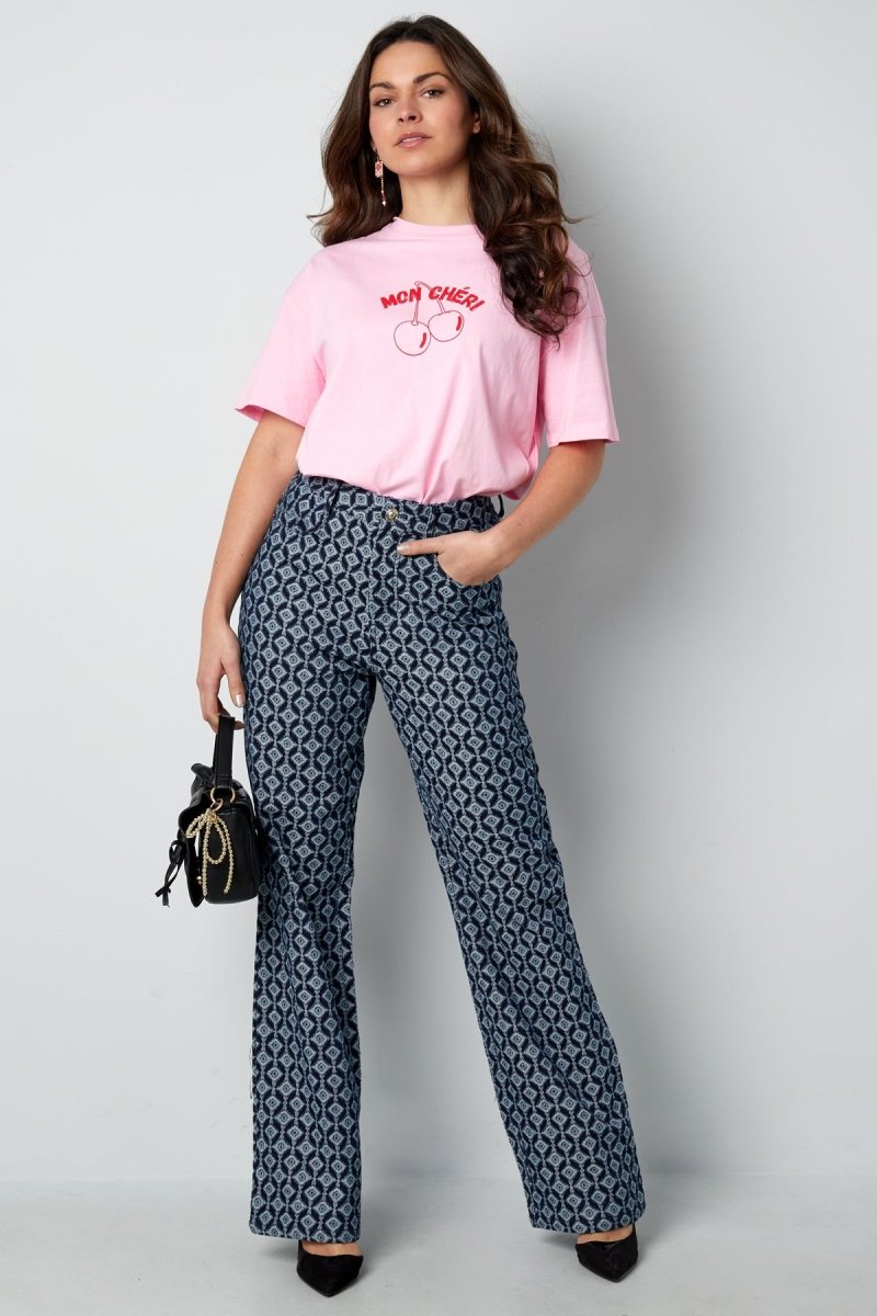 Aria Geometric Trousers - Velaris Femme