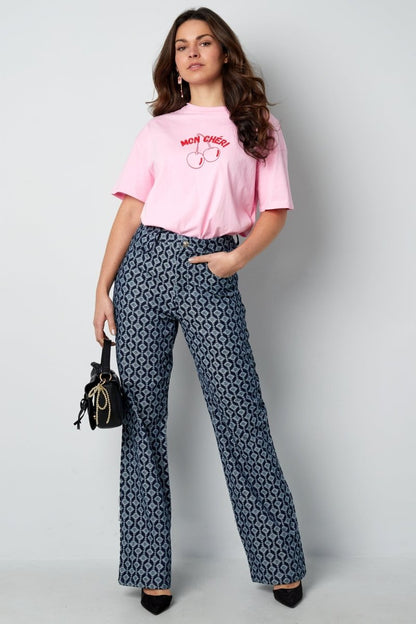 Aria Geometric Trousers - Velaris Femme