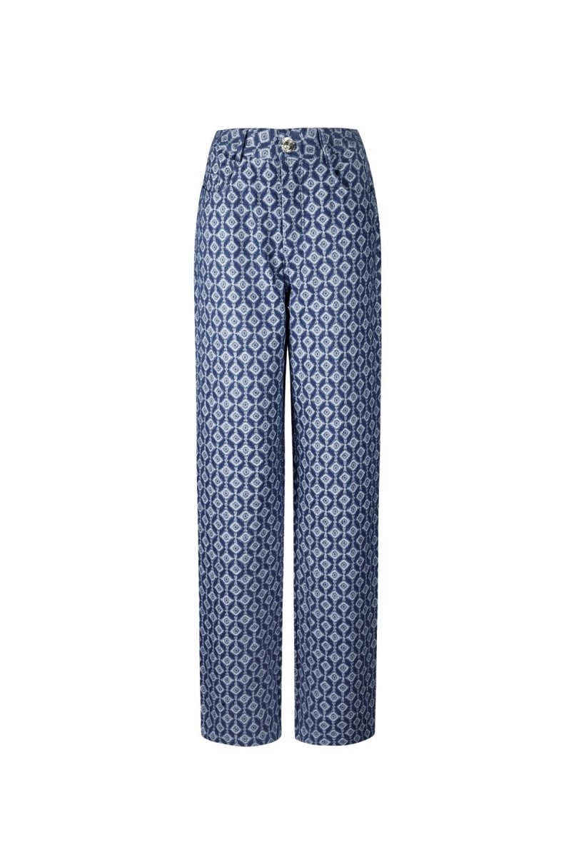 Aria Geometric Trousers - Velaris Femme
