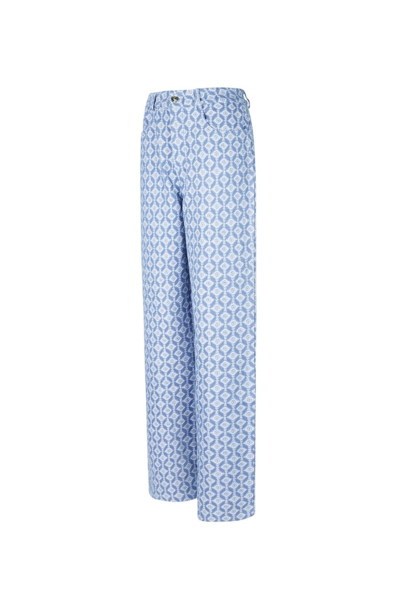 Aria Geometric Trousers - Velaris Femme