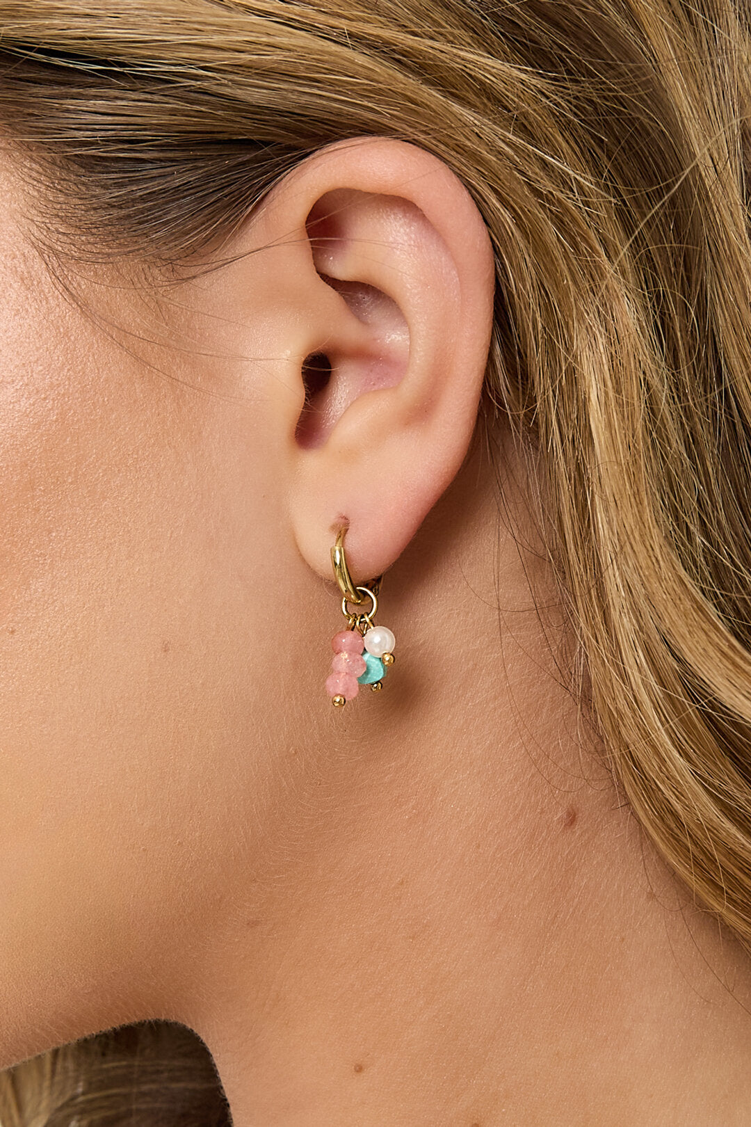 Stylish Polka Dot Beads Earrings for Spring/Summer