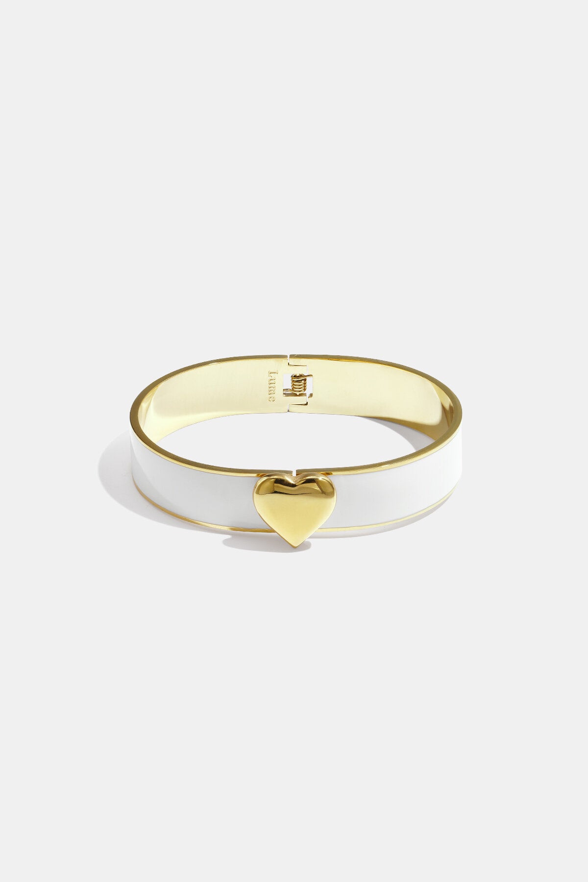 Chic Lumé Enamel Heart Bangle for Spring/Summer