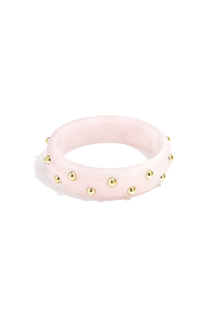 Chic Resin Bangle for Spring/Summer Elegance