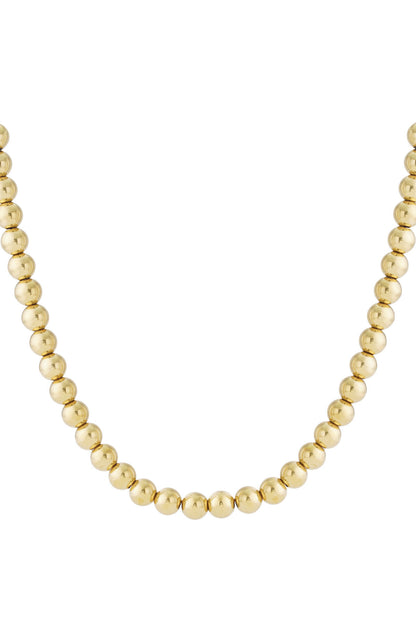 Hollow bead necklace-12mm