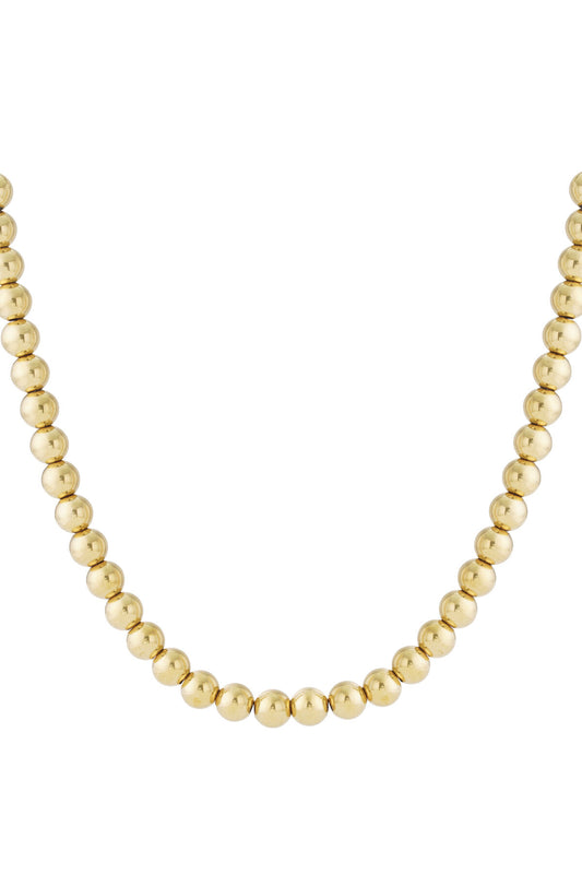 Hollow bead necklace-12mm