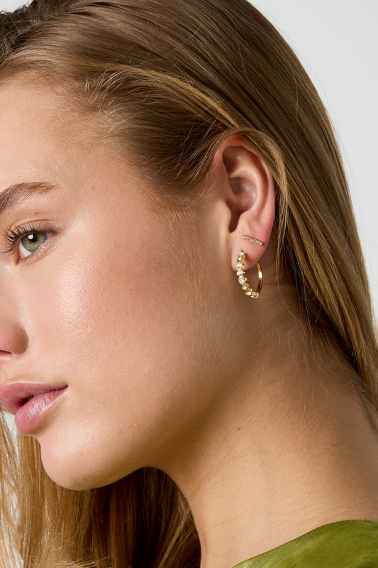 Stainless Steel Stud Earrings irregular shape Casual Daily Simple Series Women's jewelry