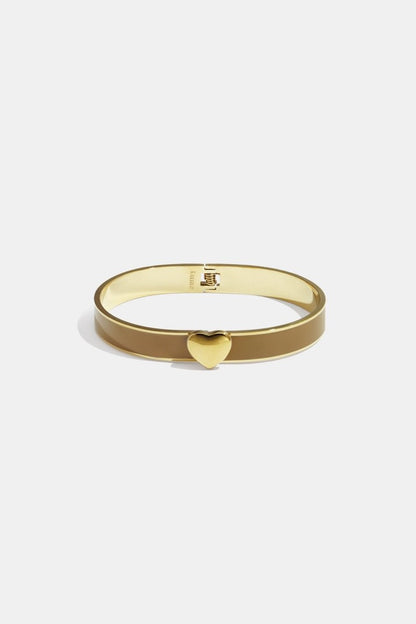 Bracelet in various colors with heart detail - 0.9 cm - Velaris Femme