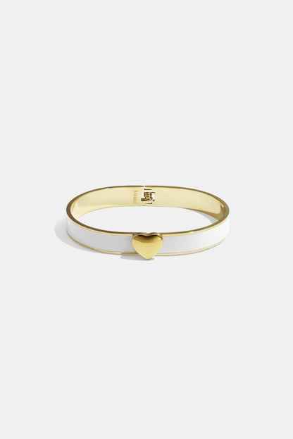 Bracelet in various colors with heart detail - 0.9 cm - Velaris Femme